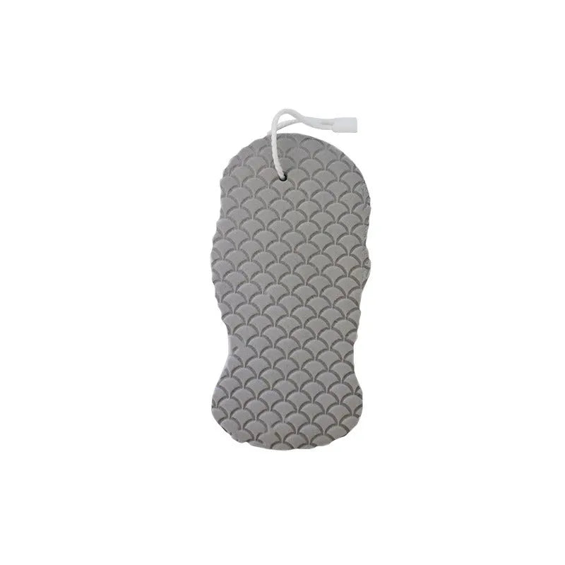 3D fish scale pattern bath sponge ball in white, grey, pink, and light blue colours