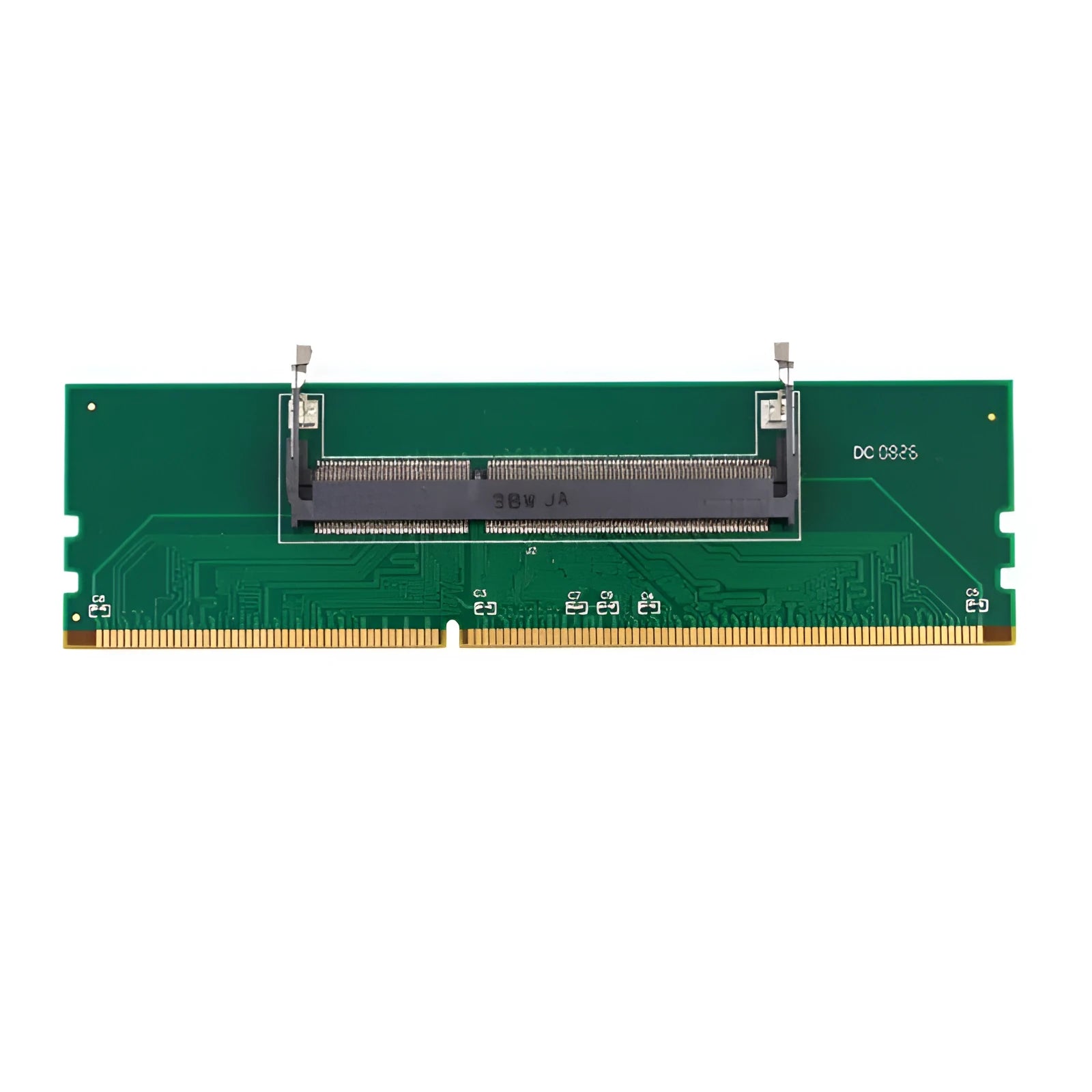 DDR4 laptop to desktop adapter card converting SO-DIMM memory to DIMM desktop slot