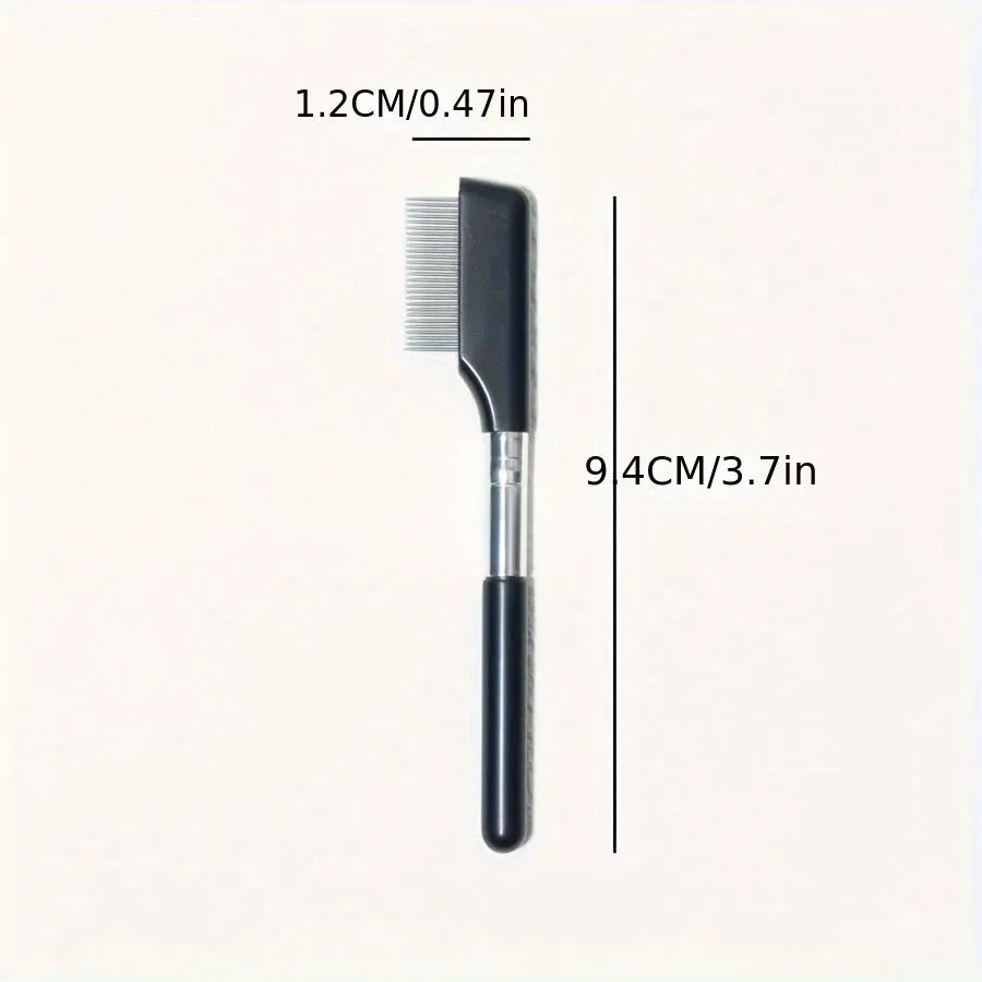 Black pet grooming brush with soft silicone bristles and a built-in comb for dogs and cats.
