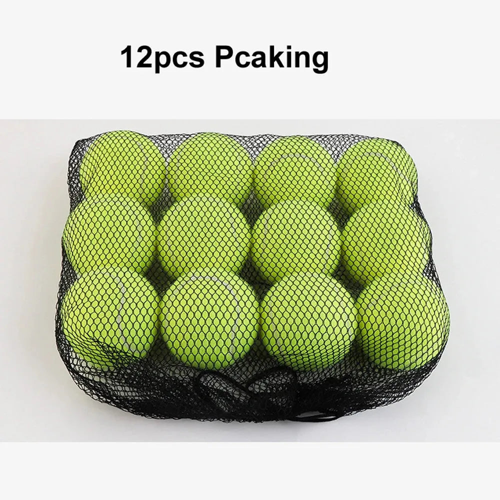 6.3cm rubber dog tennis ball in bright colours for bite-resistant fetch and training