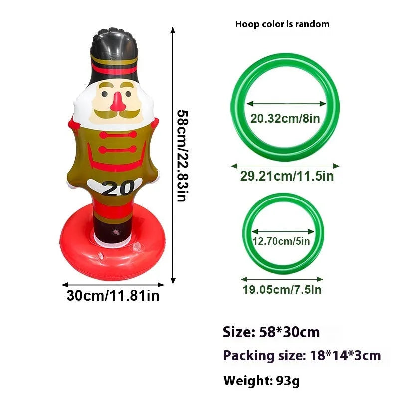 PVC inflatable Halloween throwing toy with octopus design for ghost festival games