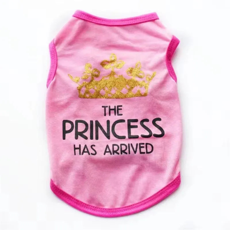 Cotton puppy vest for spring and summer in various colours and sizes