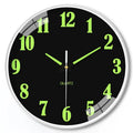 8 inch luminous wall clock with modern plastic case in 20cm diameter