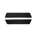 Carbon fiber threshold strip in solid colour finish for car door sill protection