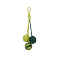 Cat teaser stick set with bite-resistant catnip ball and self-play toys in blue, green, red or multicolour options