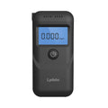 Black household alcohol breath tester device with height detector function