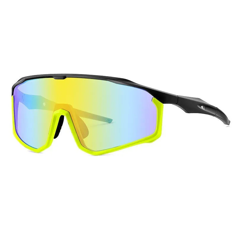 Colourful full-frame mountaineering goggles for climbing and snow sports, showing sample colour options.