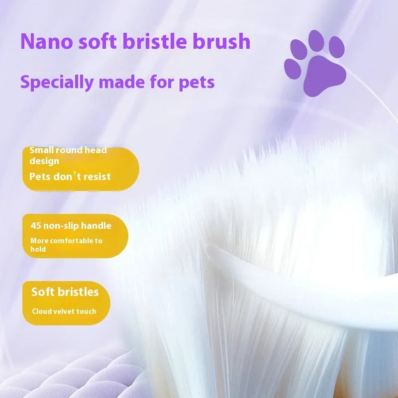 White pet toothbrush pen for dog and cat teeth cleaning with 5ml capacity