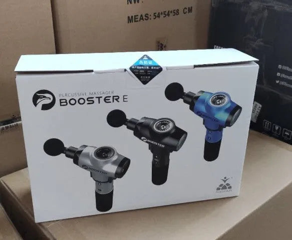 Professional muscle relaxation massager massage gun showing black and white colour options