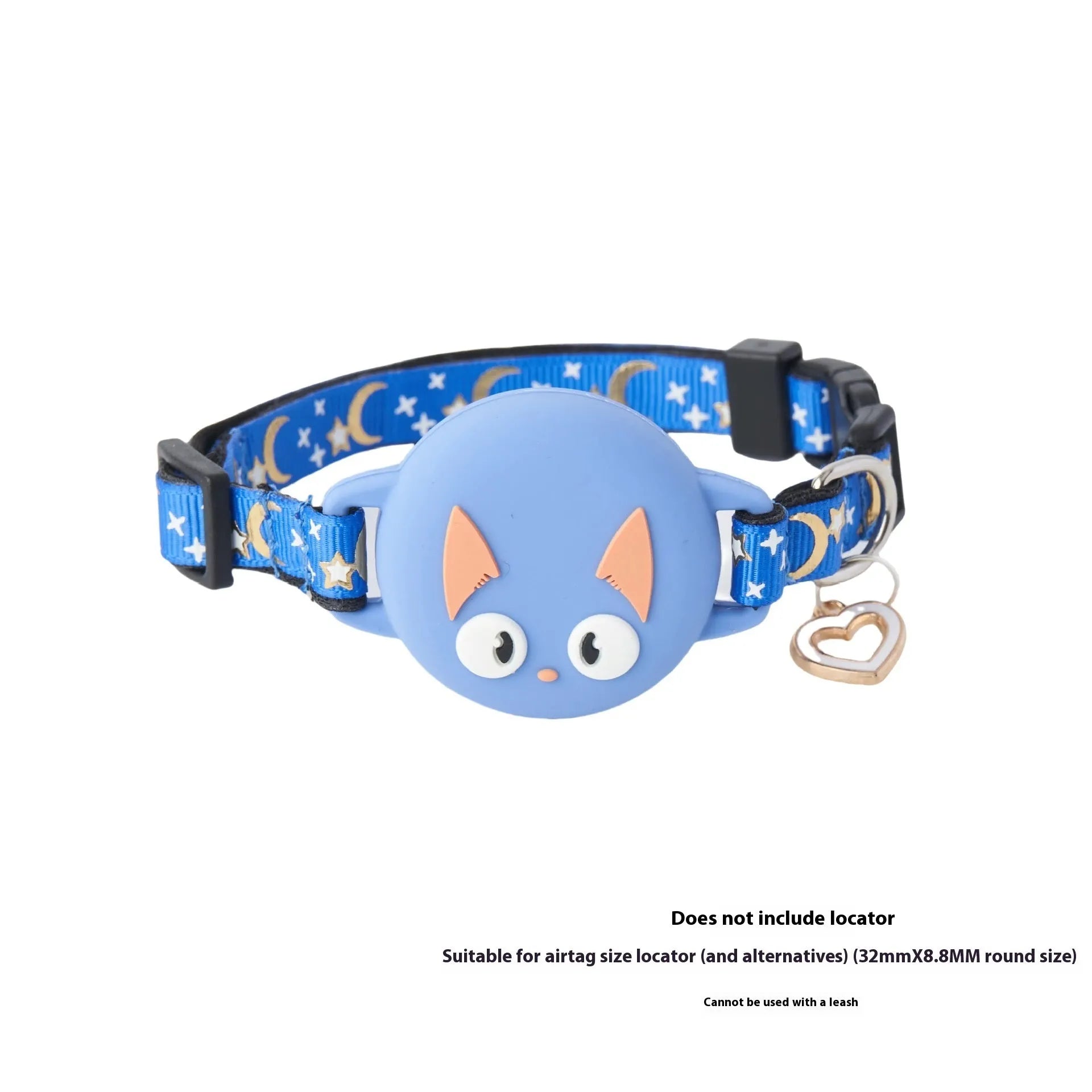 Apple AirTag protective case for pet collar attachment in adjustable sizes and multiple colours