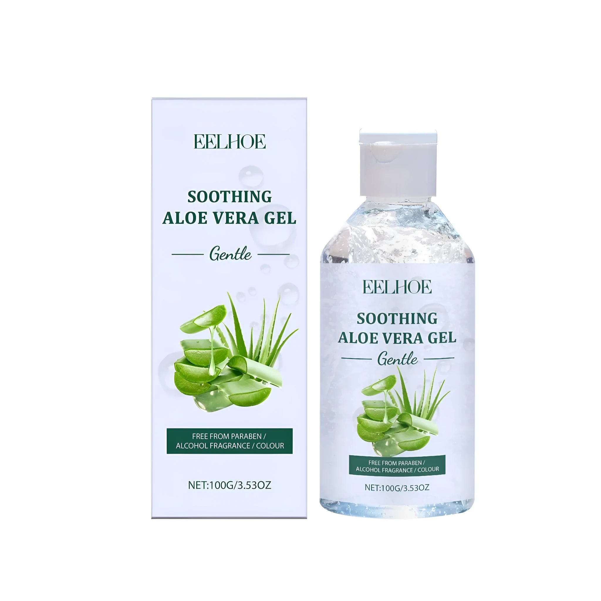 100g tube of aloe vera gel with glycerin and sodium hyaluronate for skincare moisturising