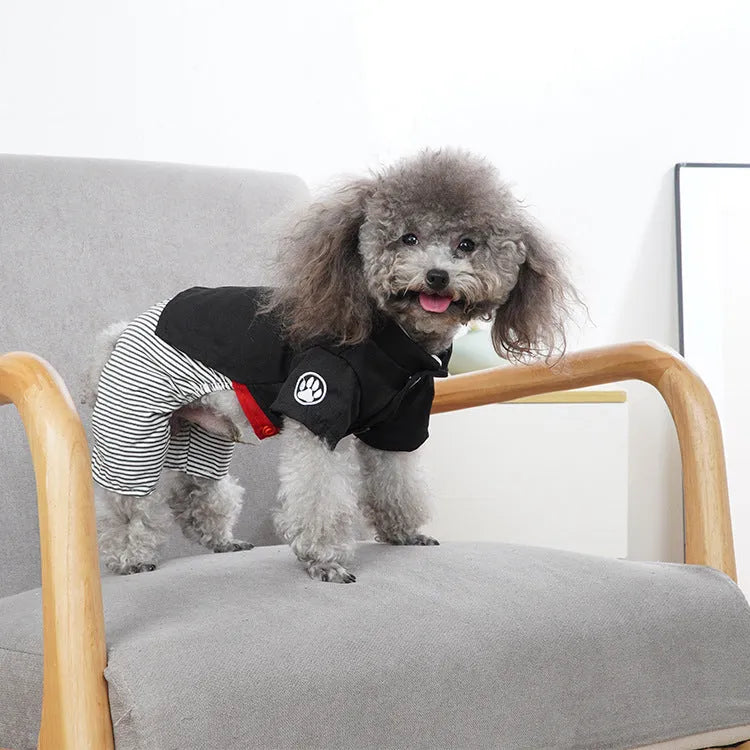 Thin cotton poodle clothing in skirt and trouser styles for warm weather