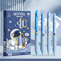 Cartoon design erasable gel pen with 0.5mm metal tip in plastic housing