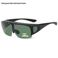 Polarised sunglasses with interchangeable lenses for myopia correction, suitable for cycling and outdoor sports.