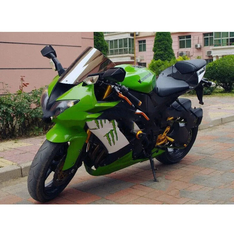 Kawasaki motorcycle replacement windscreen in blue or brown tint for ZX-6R and ZX-10R models