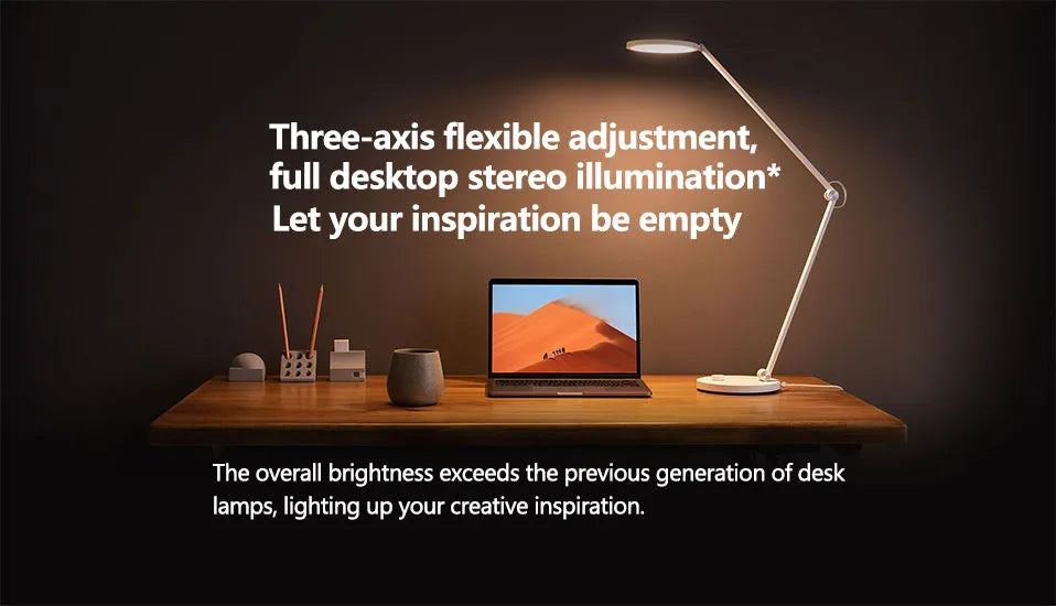 ProLED foldable arm desk lamp with adjustable colour temperature for study and reading