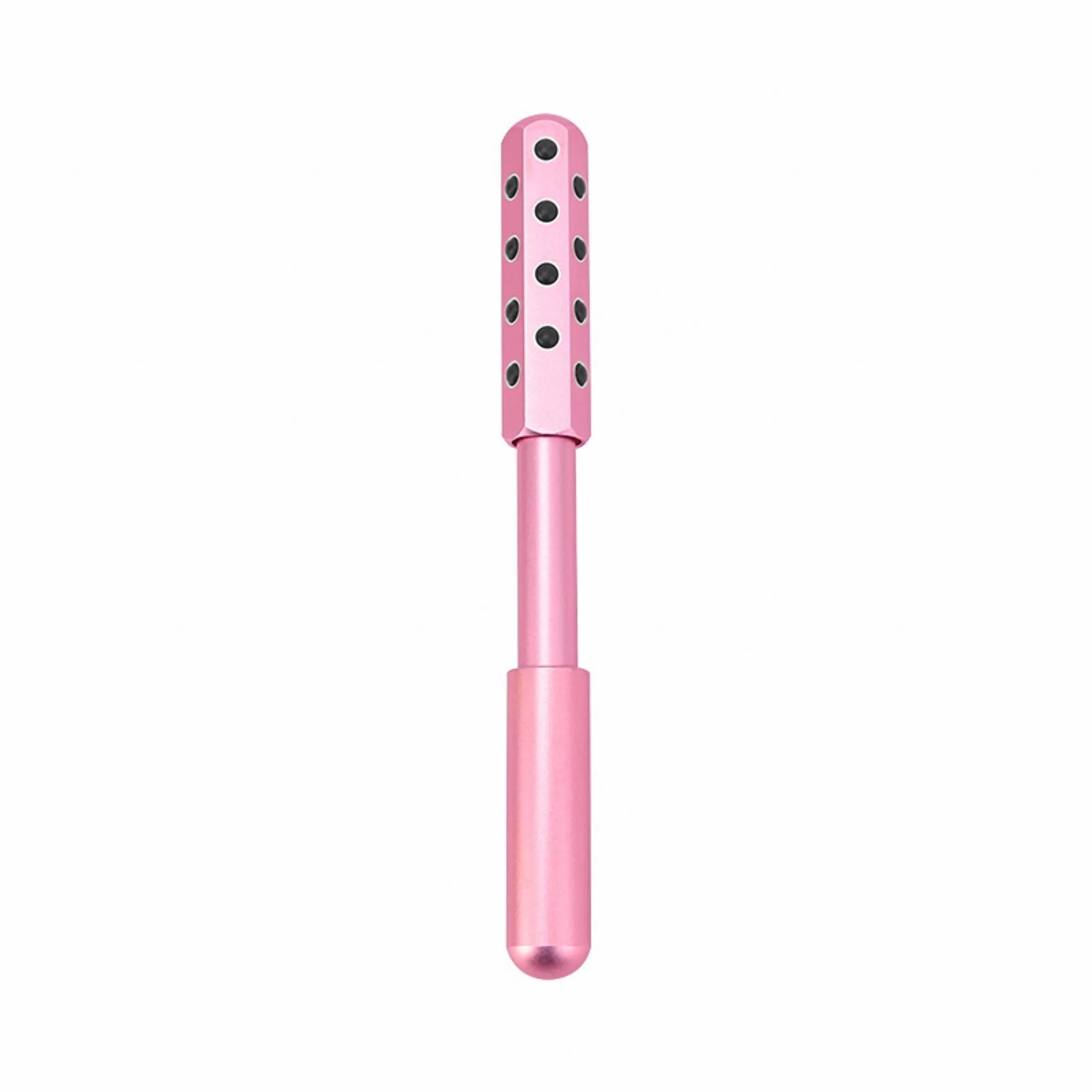 Purple Germanium particle facial massage roller with 24 grains for eye and facial beauty treatment