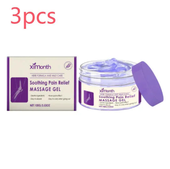 100g tub of cooling body massage gel for joint, knee, and elbow care.