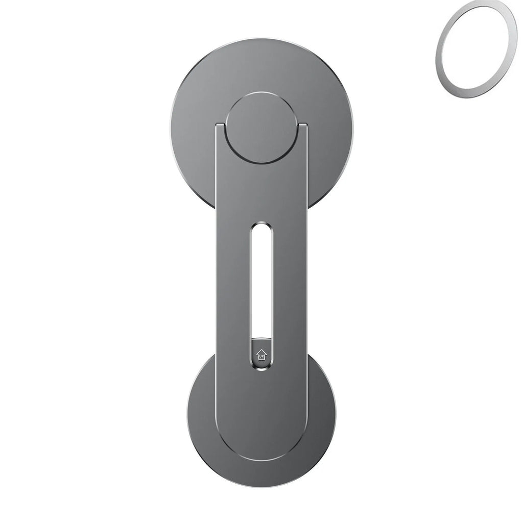 Aluminium alloy magnetic phone holder for Tesla vehicles with 180-degree flip adjustment