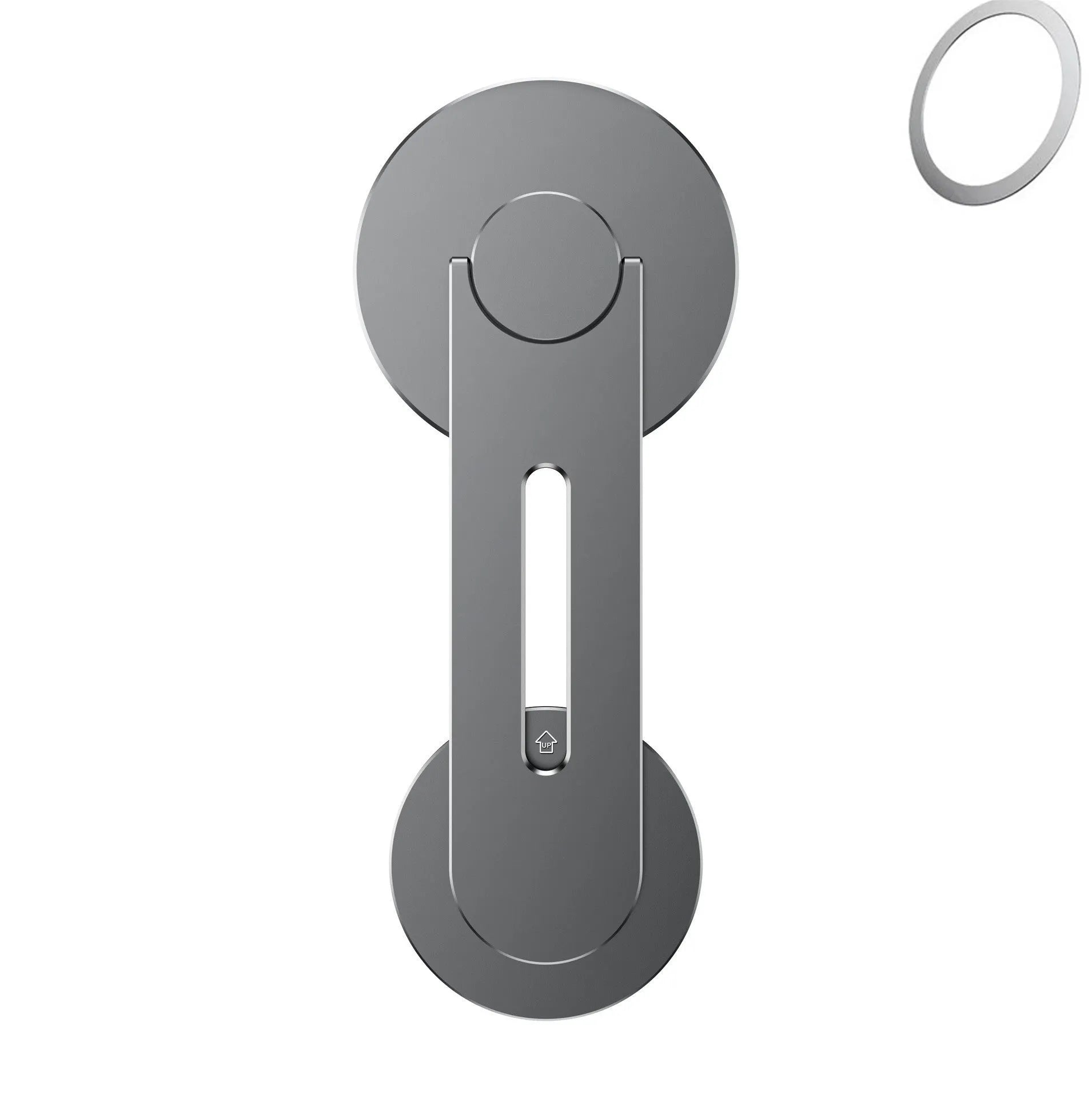 Aluminium alloy magnetic phone holder for Tesla vehicles with 180-degree flip adjustment