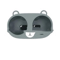 Grey silicone anti-slip insert for a car centre console cup holder.