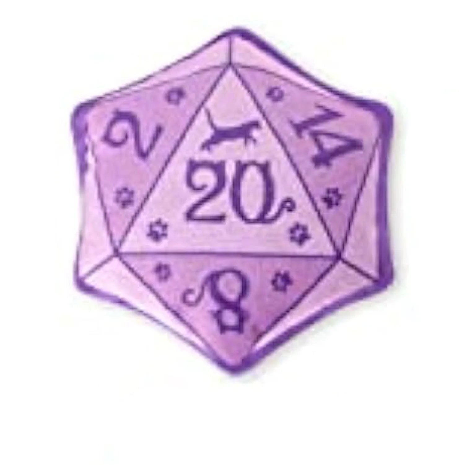 Dice-shaped plush catnip toy in various colours for DND tabletop game cat play
