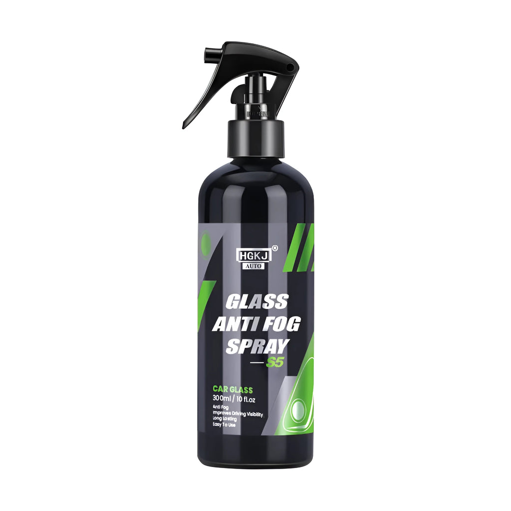 Car glass antifogging spray bottle for windscreen and window condensation prevention