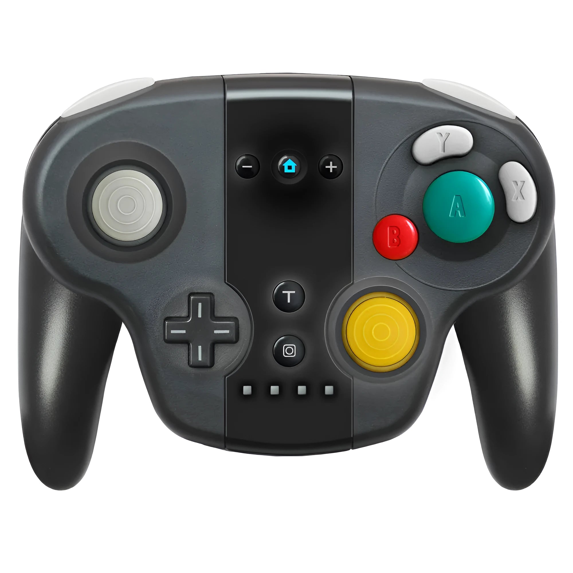Black wireless gamepad for Nintendo Switch with NFC reader and motion controls
