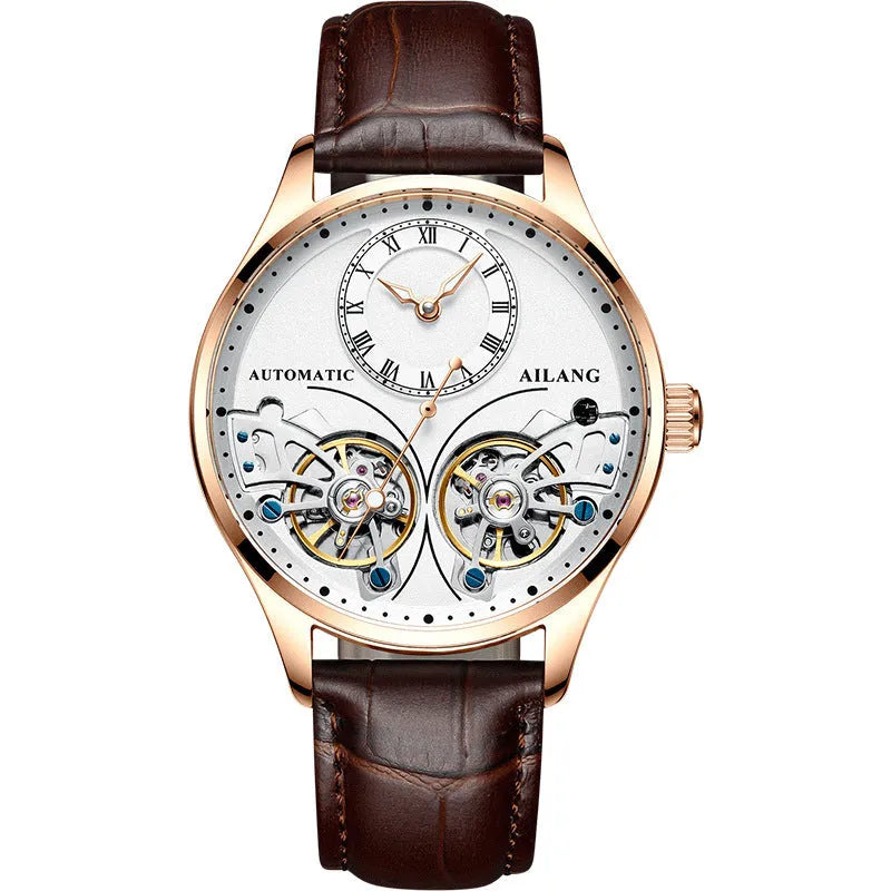 Seiko automatic men's watch with tourbillon and moon phase on titanium case
