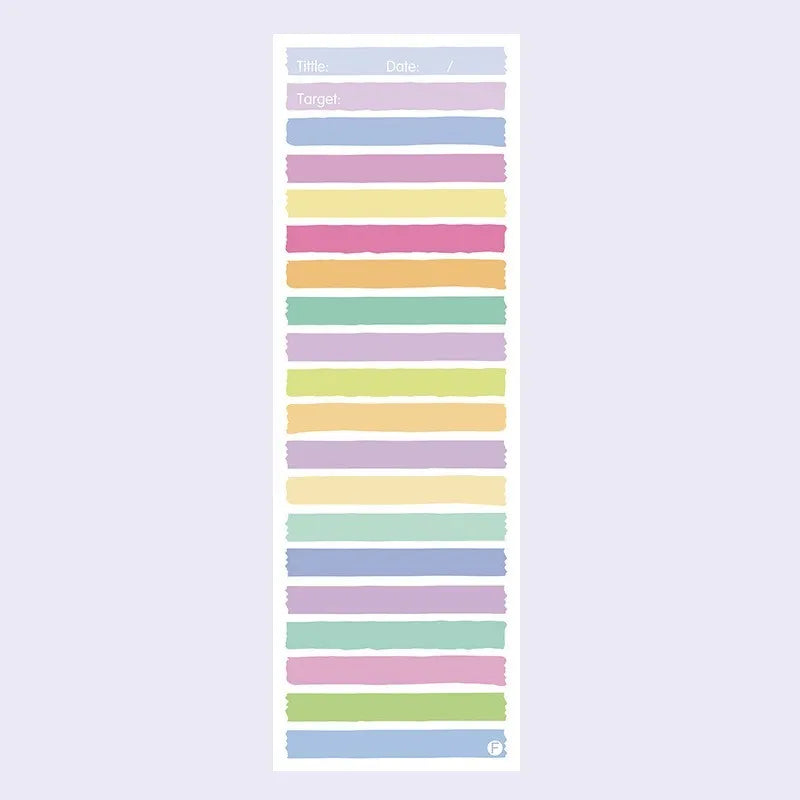 Simple Ins Wind super long clause colour student notepad with cartoon cover and plastic storage box