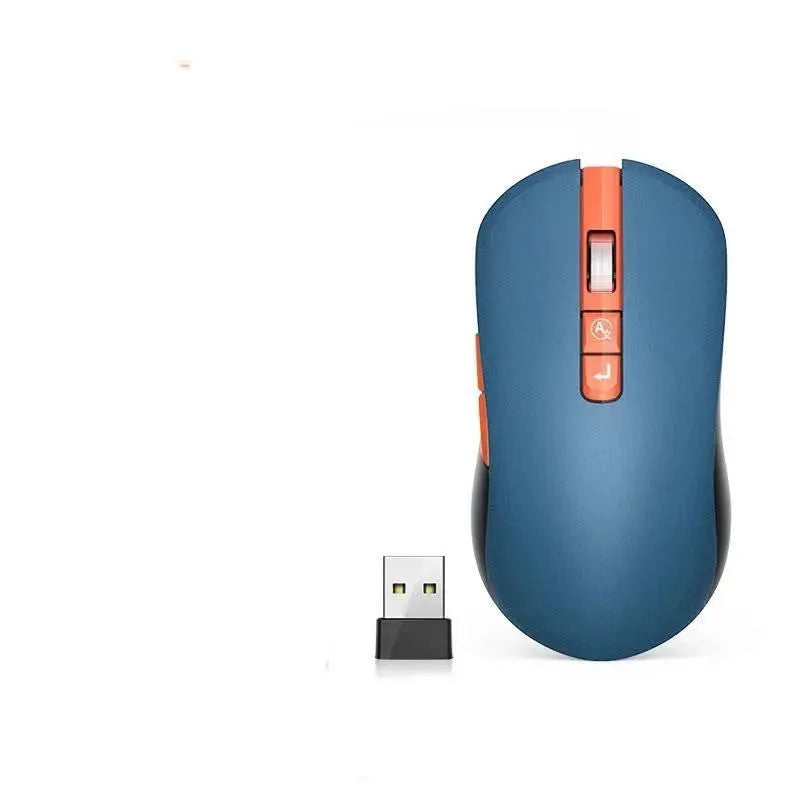 IFLYTEK voice translation wireless gaming mouse with USB receiver on a desk.