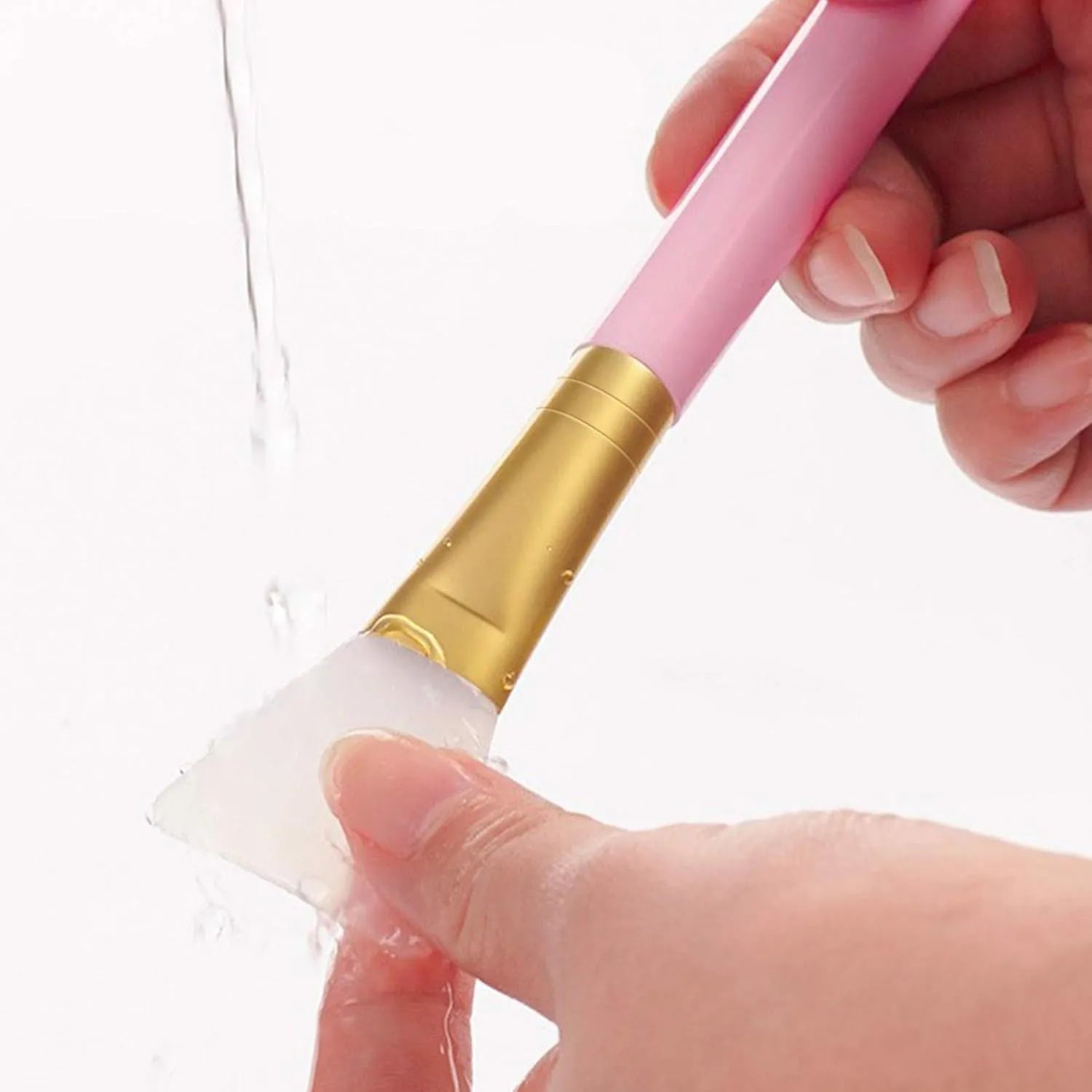 Silicone face mask applicator spatula in six colour options for clay and mud application