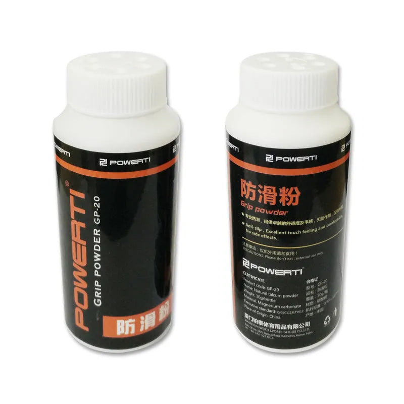 White magnesium carbonate sports anti-slip powder in container