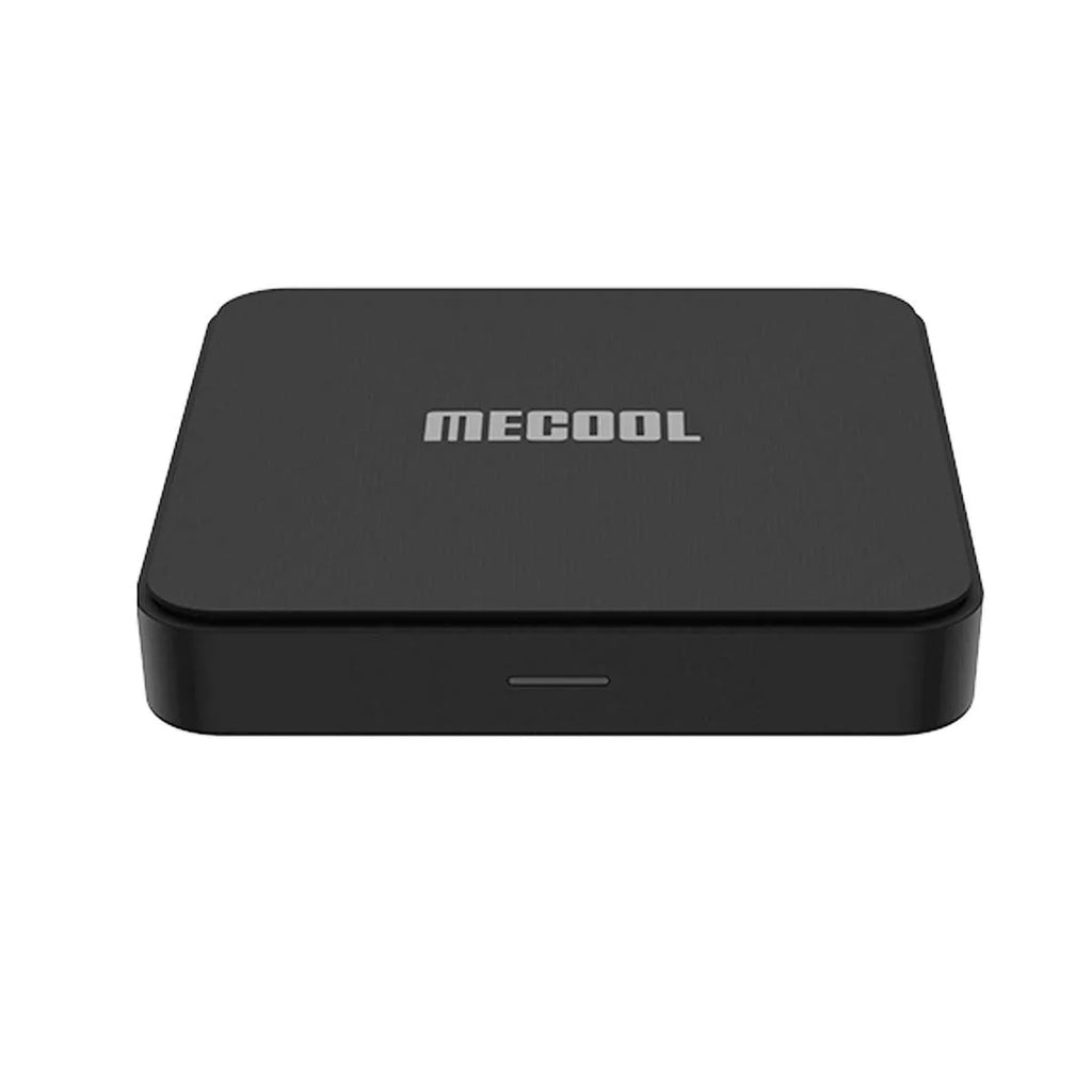 KM7 SE set-top box running Android 11 with 2GB 32GB storage, remote control, and HDMI cable