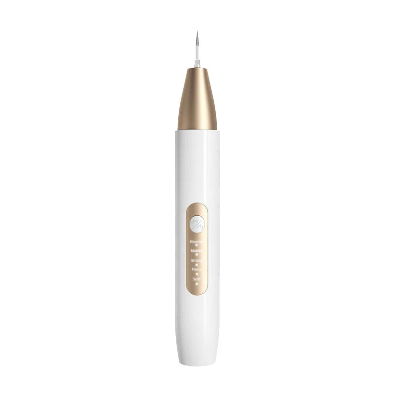 Gold ultrasonic tooth cleaning device for removing stains and tartar at home