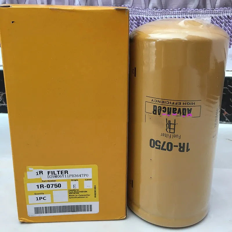 1R-0750 specification fuel filter element with filter paper construction