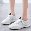 Casual low-top sneaker with mesh upper and hollow breathable design for summer wear