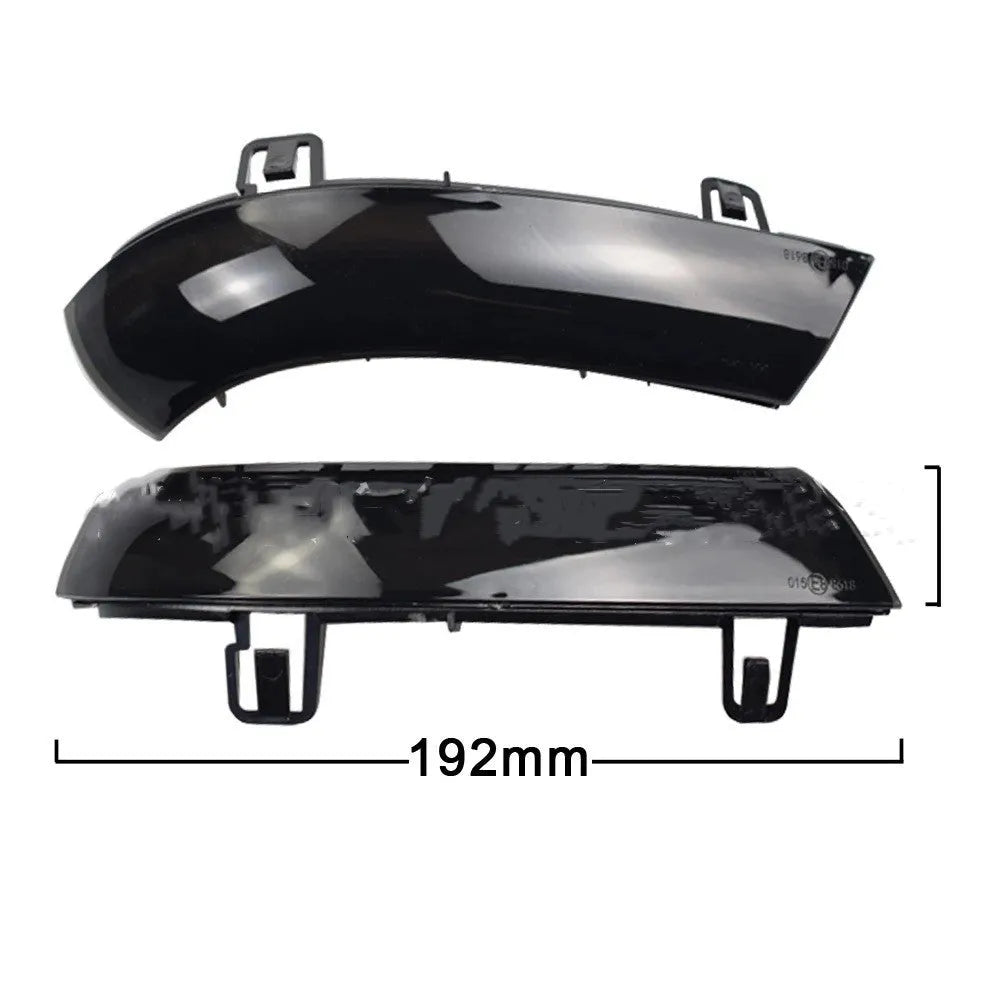Volkswagen Golf MK5 running water turn signal light in ABS housing, shown in single yellow and blue yellow colour options.