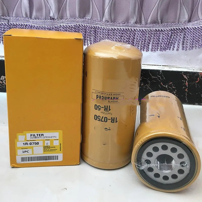 1R-0750 specification fuel filter element with filter paper construction
