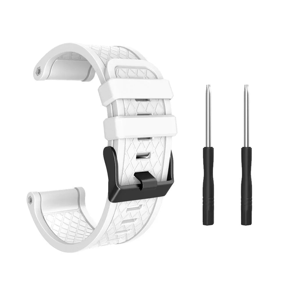 26mm silicone watch strap for Jiaming watches in multiple colour options showing sport style