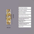 Crystal wall lamp with metallic finish and LED tri-colour lighting in multiple size options