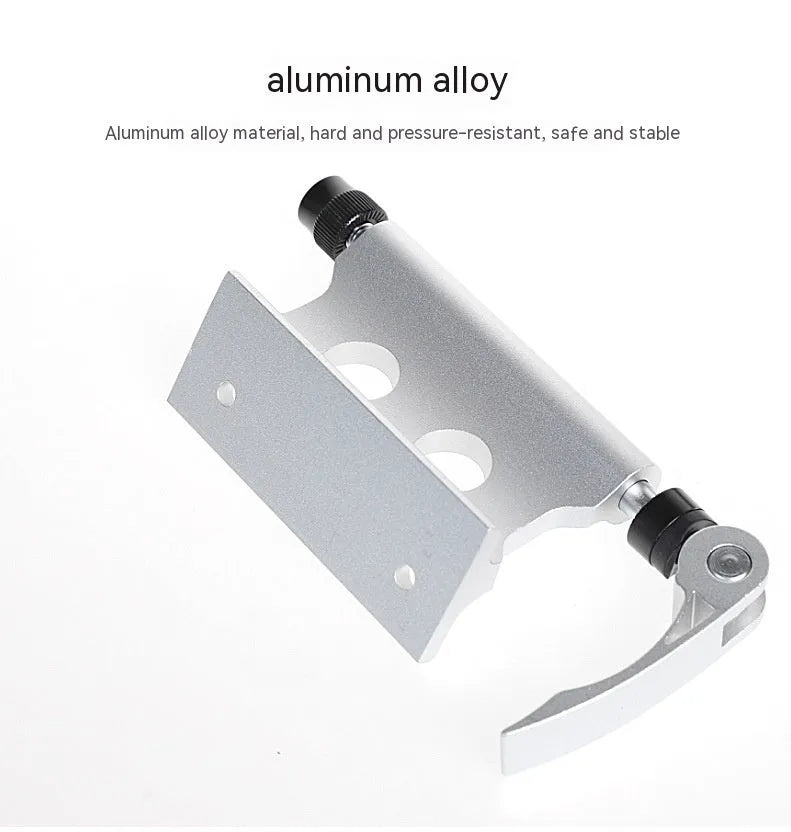 Silver metal bicycle front fork quick release fixing clip for transport and SUV modification