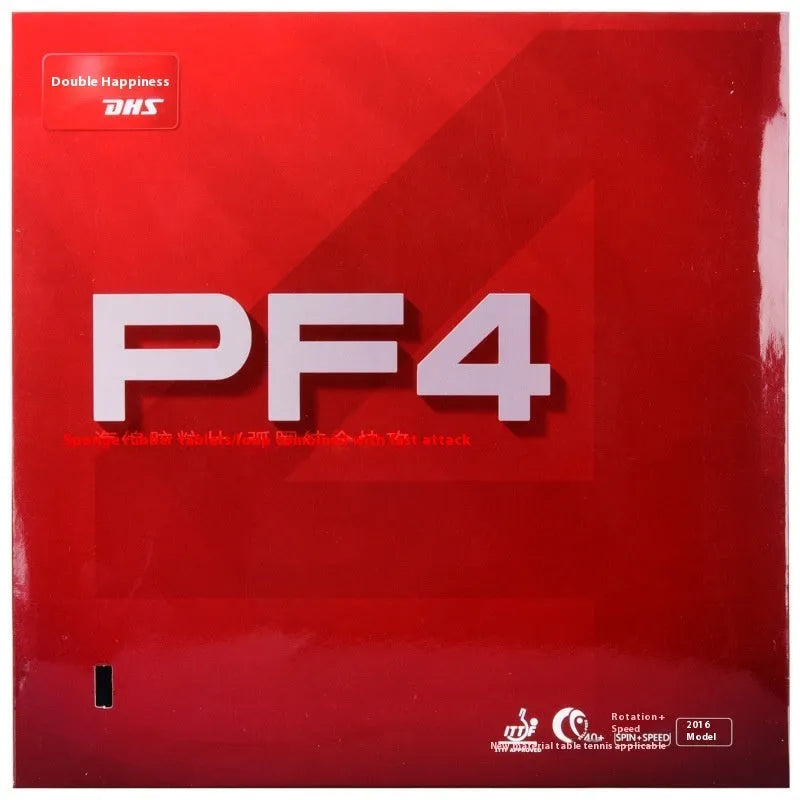 PF4-50 Classic 50 table tennis racket with anti-rubber surface in red thick, black thick, red medium thick, or black medium thick options.