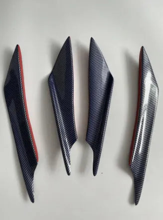 Carbon fibre pattern ABS bumper air knife set for automotive bumper installation