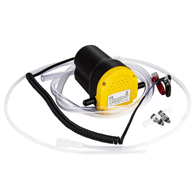12V electric self-priming oil gear pump with engineering plastic housing.