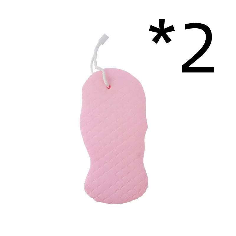 3D fish scale pattern bath sponge ball in white, grey, pink, and light blue colours