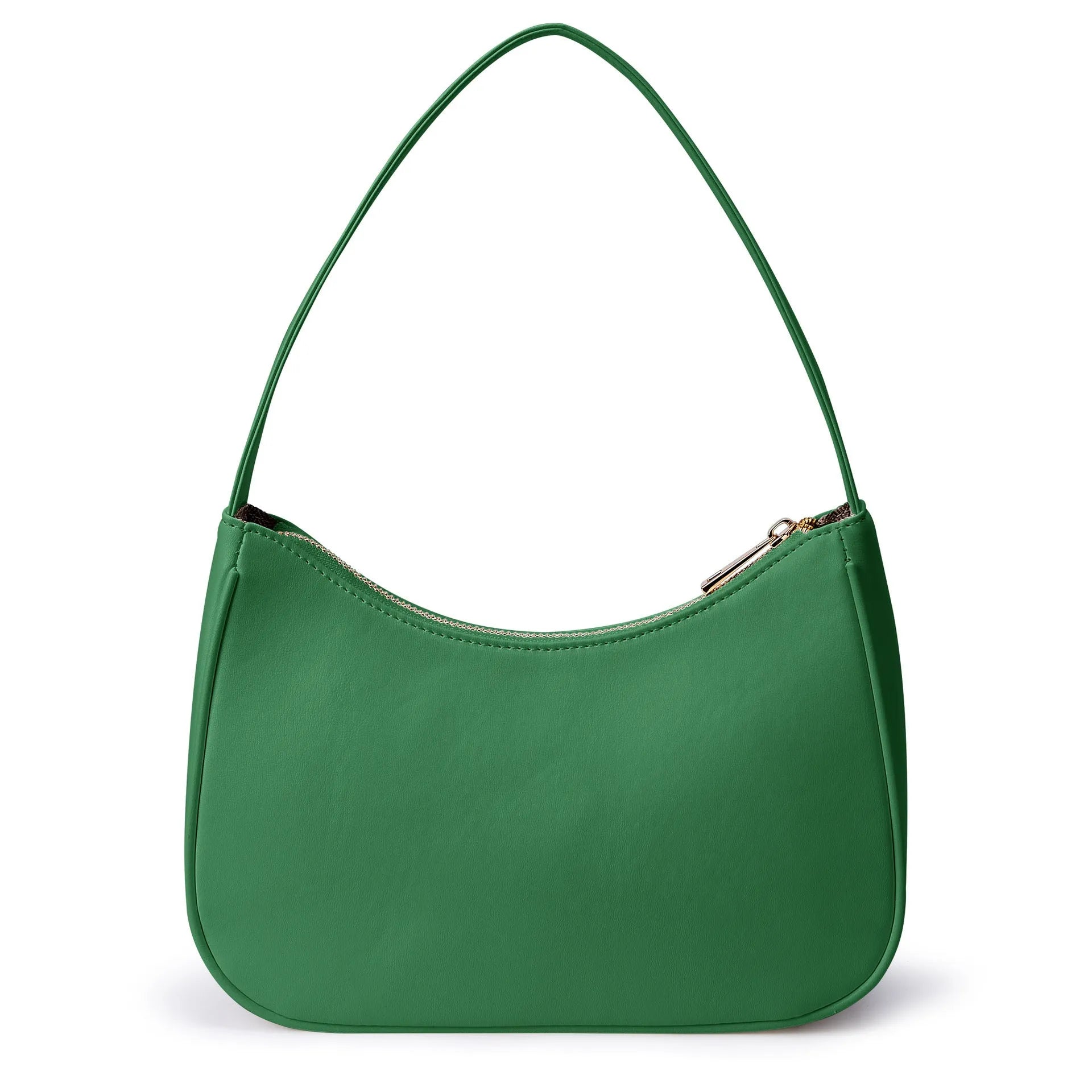 Retro-style waterproof PU shoulder bag in multiple colour options including apricot and glitter