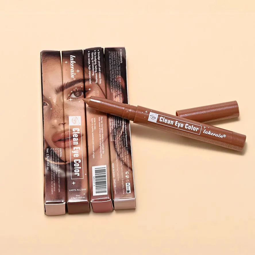 Makeup highlight stick and eye shadow stick in 12 colour shade options, universal skin type