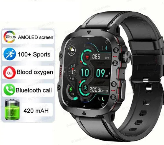 QX11 Smart Bluetooth Watch with TFT screen and zinc alloy case on a wrist.