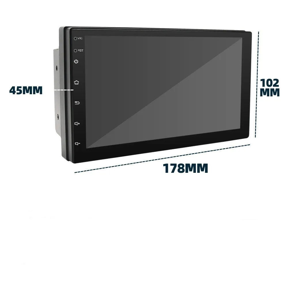 Black universal 7-inch car navigation MP5 player with GPS and radio functions for manual transmission vehicles